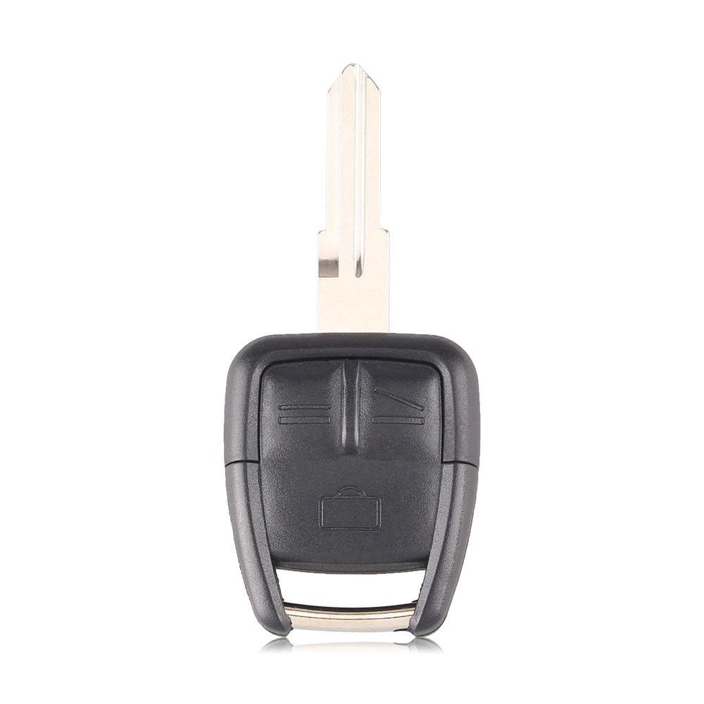 Fekete színű, 3 gombos Opel kulcs.