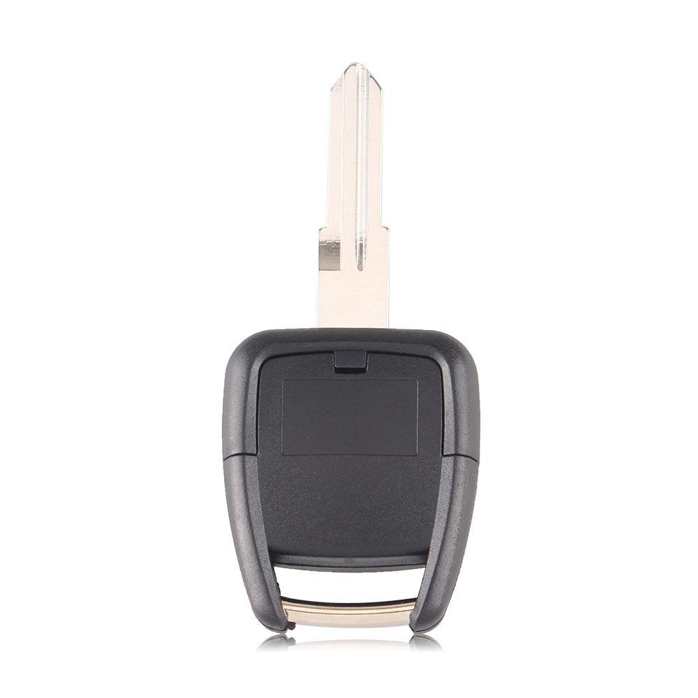 Fekete színű, 3 gombos Opel kulcs hátulja