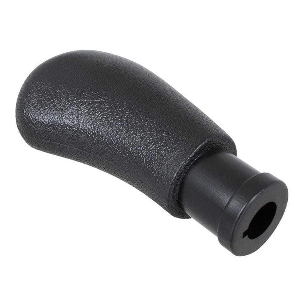 Fekete színű, 5 sebességes Alfa Romeo váltógomb.