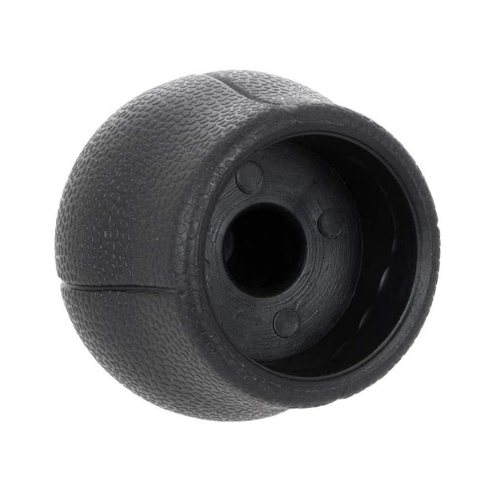 Fekete színű, 5 sebességes Opel váltógomb.