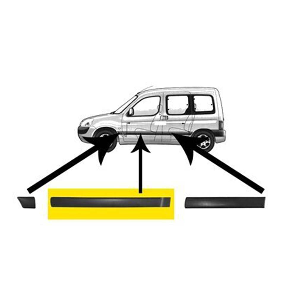 Peugeot Partner oldalsó díszléc 1996-
