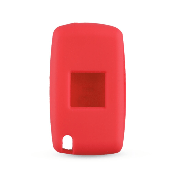 Peugeot kulcs szilikon tok 2 gombos PRÉMIUM piros