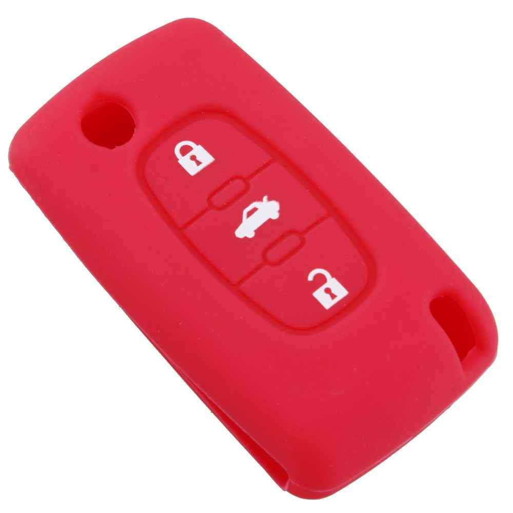 Husă de silicon pentru cheie Peugeot, 3 butoane