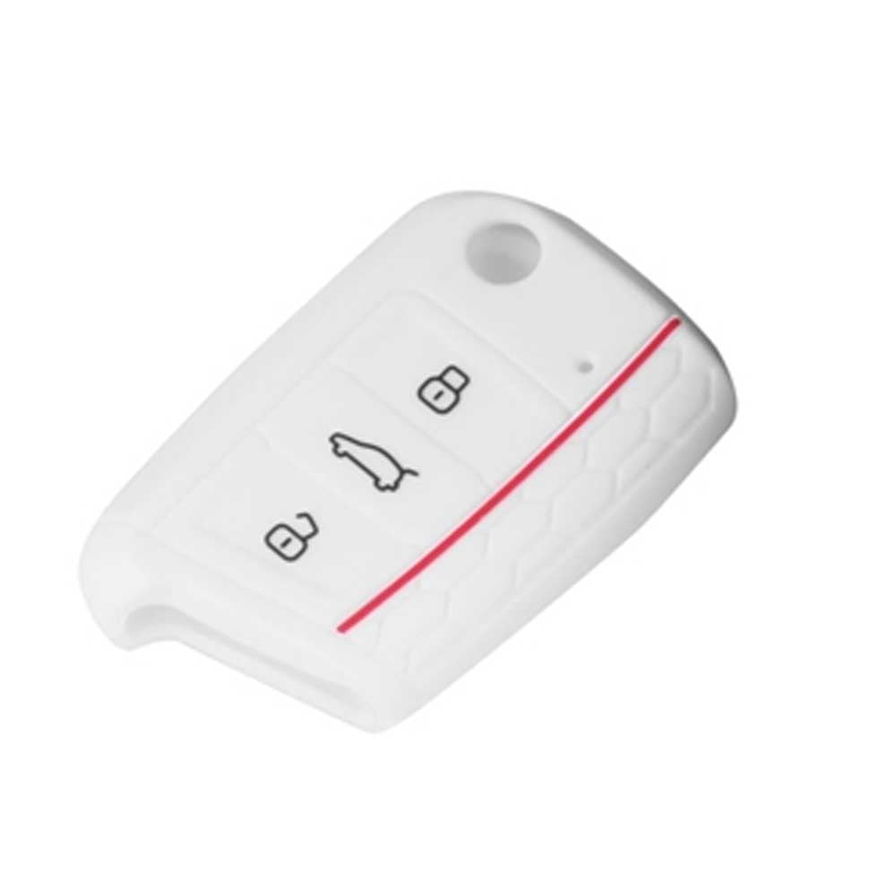 Seat 3 gombos szilikon tok fehér színben