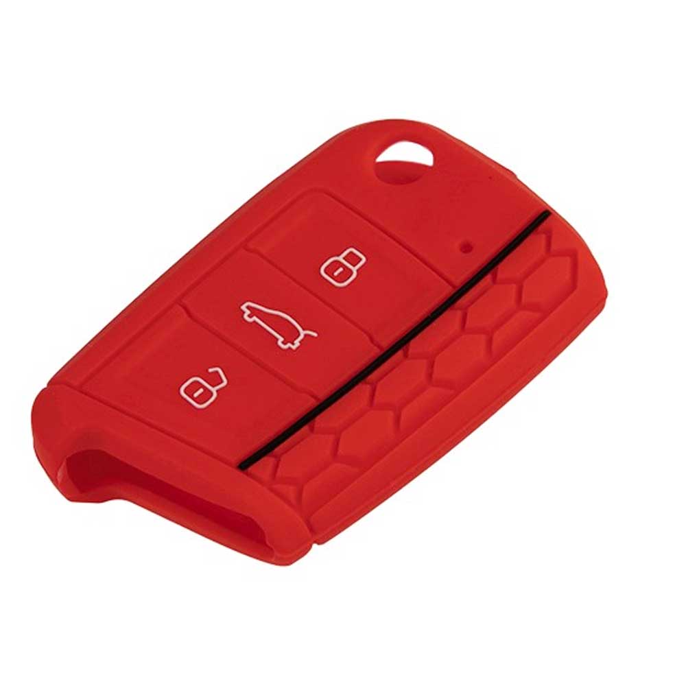 Seat 3 gombos szilikon tok piros színben