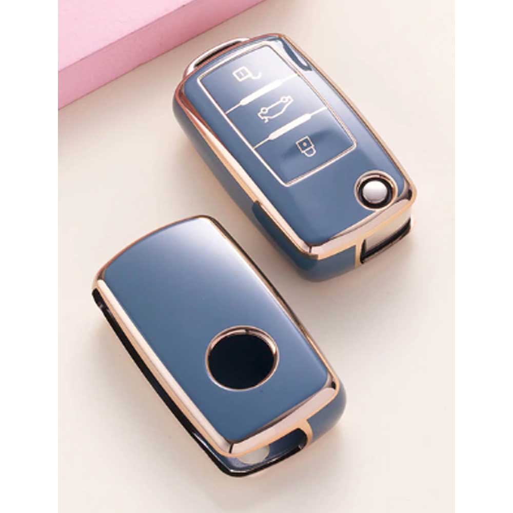 Seat 3 gombos TPU kulcs tok szürke színben