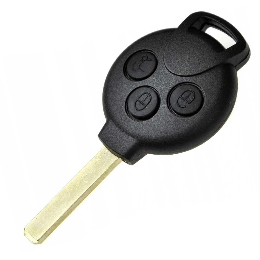 Fekete színű, 3 gombos Smart kulcs.