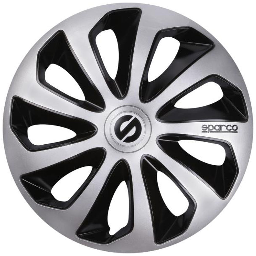 Dísztárcsa szett SPARCO SICILIA 14" - ezüst/fekete