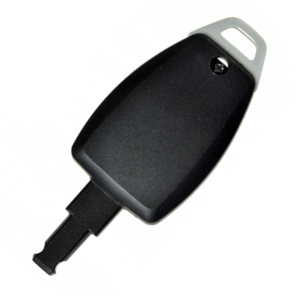 Fekete színű, 5 gombos Volvo kulcs, kulcsház hátulja.