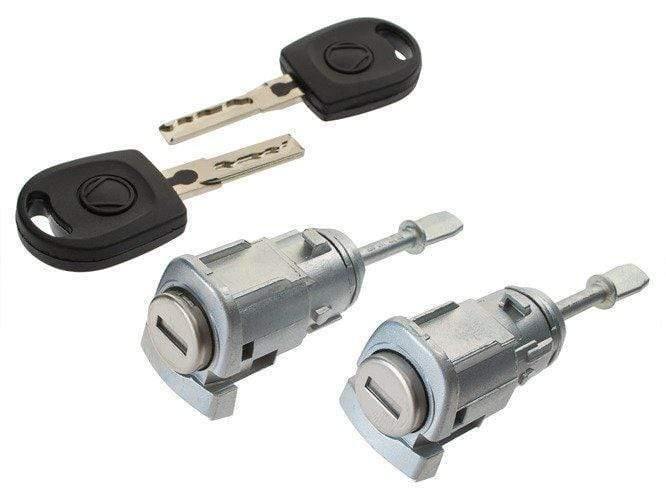 VW Passat B5 első ajtó zárhenger, zárbetét készlet 2 db-os