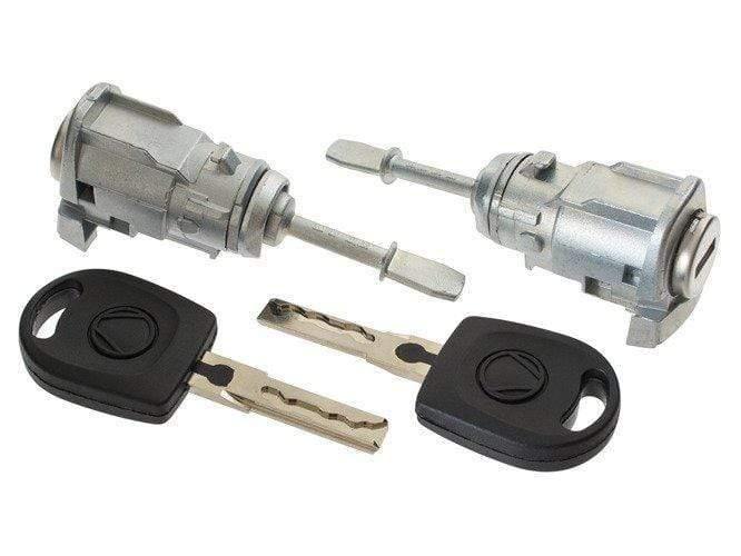 VW Passat B5 első ajtó zárhenger, zárbetét készlet 2 db-os