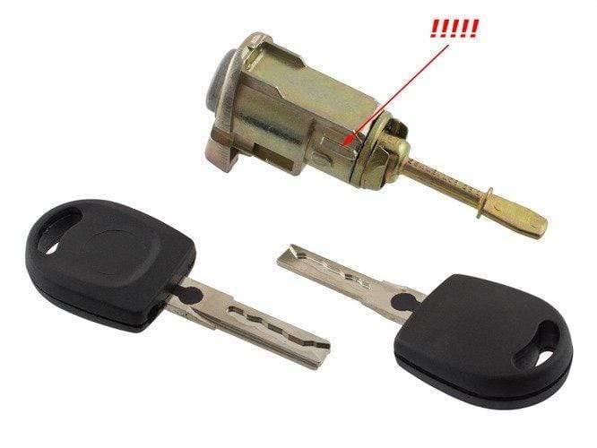 VW Passat B5 első ajtó zárbetét, zárhenger jobb oldal