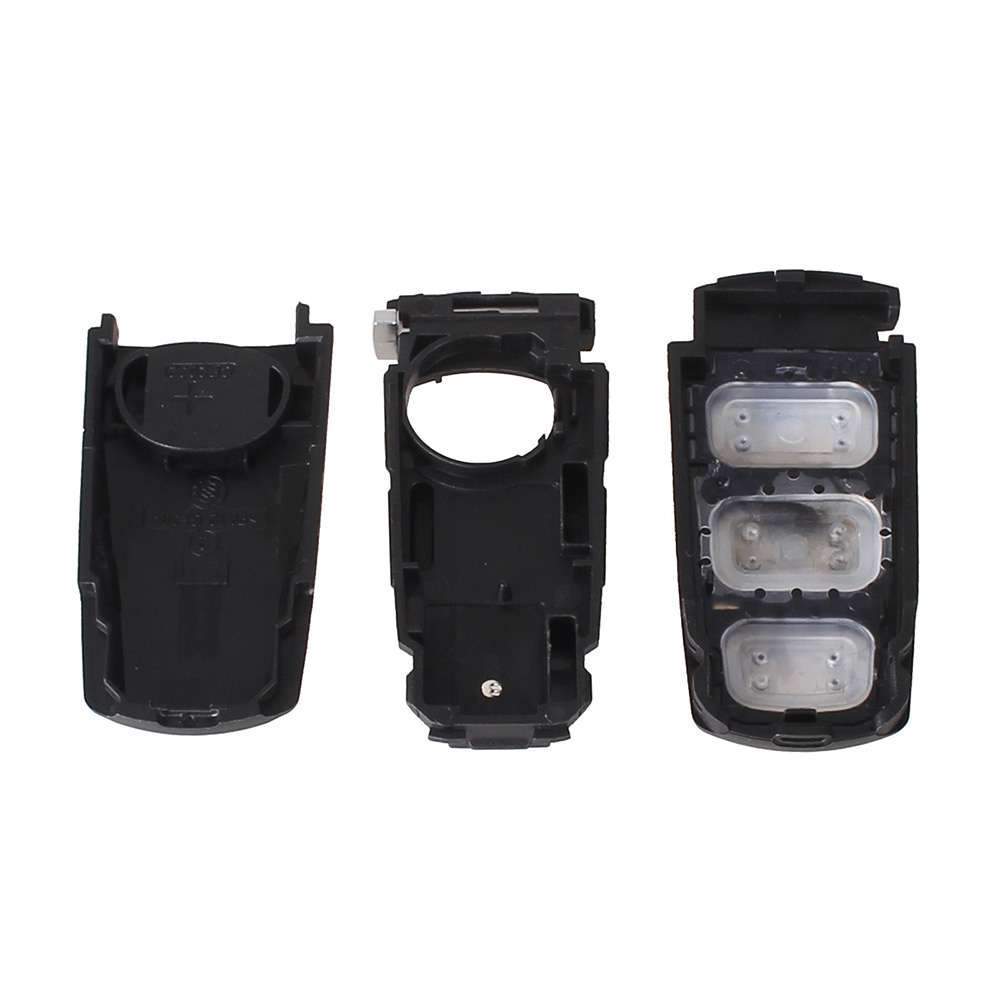 Fekete színű, 3 gombos VW Passat inditókulcs, kulcsház.