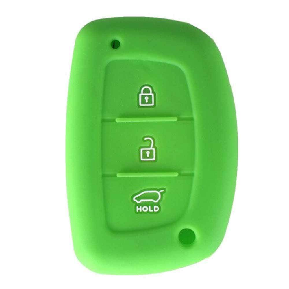 Hyundai kulcs szilikon tok zöld